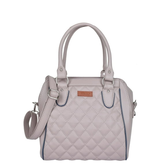 Sishka Mauve Hand Bag for Women – Vegan Leather Satchel with Top Handle, Crossbody Sling & Shoulder Bag with Adjustable Strap