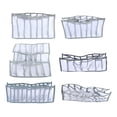 thumbnail image 1 of Organizador de ropa plegable Nikou Caja de almacenamiento con compartimentos para armario color gris, 1 of 15