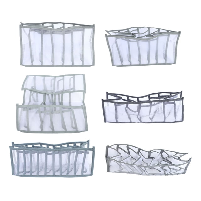 Organizador de ropa plegable Nikou Caja de almacenamiento con compartimentos para armario color gris