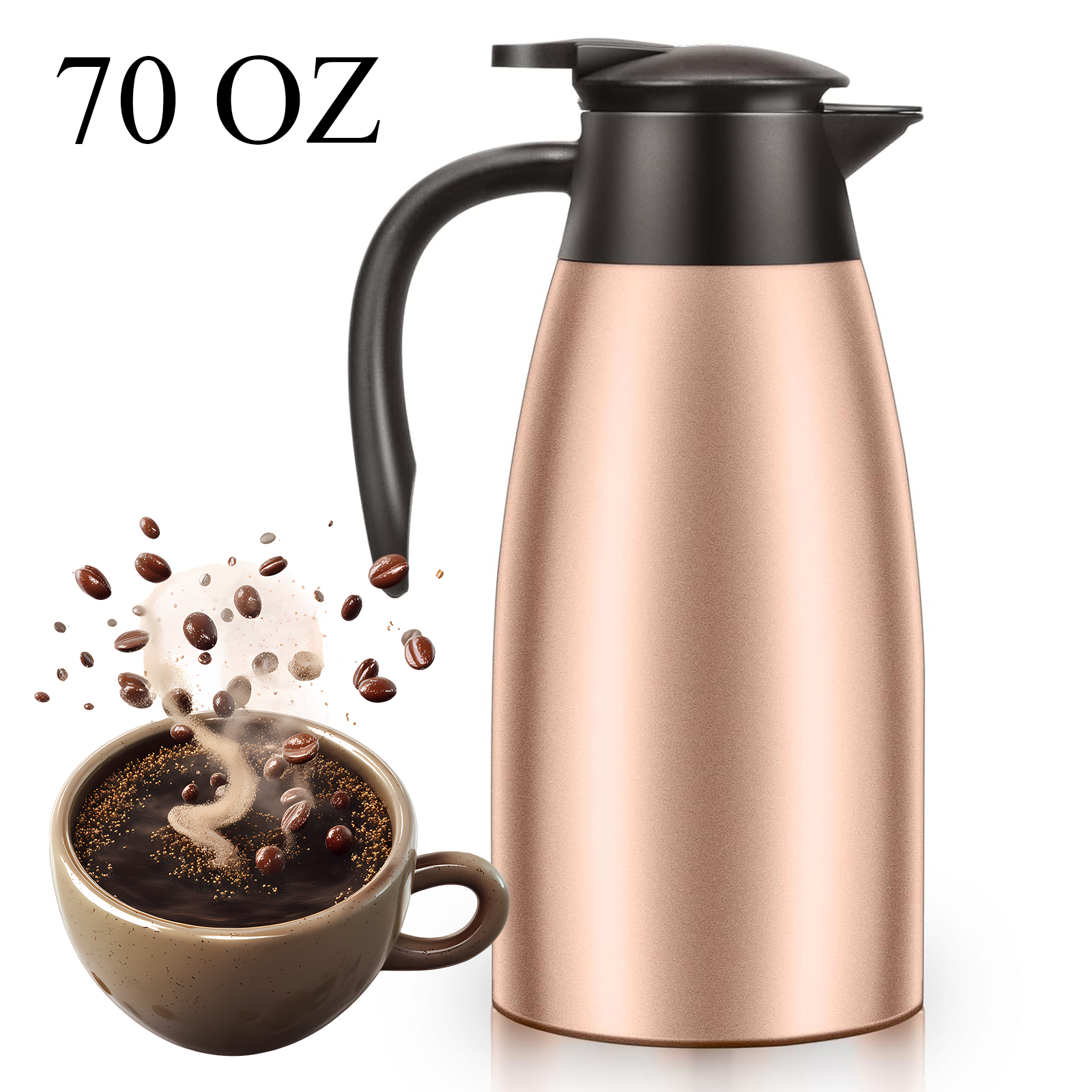 Capresso 10-Cup Hot Coffee Insulated Metal Pour Maker with