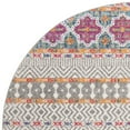 thumbnail image 5 of SAFAVIEH Madison Kandace Abstract Area Rug, Grey/Ivory, 6'7" x 6'7" Round, 5 of 6