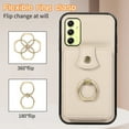 thumbnail image 6 of Asuwish Compatible with Samsung Galaxy S24 FE 5G Wallet Phone Case Screen Protector Ring Crossbody Strap Stand Credit Card Holder RFID Cell Cover for S 24 EF AI S24FE 24S Women Girls Beige, 6 of 7