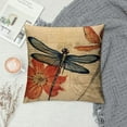 thumbnail image 2 of COMIO Tache Square Exotic European Vintage Fly High Dragonfly Decorative Cushion Pillow Throw Cover, 2 of 5