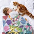 thumbnail image 2 of Eevee y sus evoluciones anti-pilling, suave, ligera, esponjosa y acogedora de lujo para hogar y cocina – Perfecta para niños y adultos,80X100cm, 2 of 6