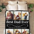 thumbnail image 5 of Custom Photo Collage Blanket for Family, Customized Bed Blanket with 10 Pictures & Text for Best Friends Kids Personalized Your Own Photos on Throw Blanket for Birthday Memorial Gifts A Blankets, 5 of 5