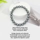 thumbnail image 3 of Pulsera De Terahercios, Pulsera De Piedra Energética De 8 Mm, Suave, Reduce La Inflamación Para Salidas Diarias En Interiores, 3 of 7