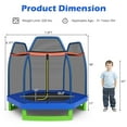 thumbnail image 3 of Costway 7FT Kids Trampoline Outdoor Indoor Recreational Bounce Jumper Blue, 3 of 10