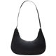 thumbnail image 5 of Bolsa tote de nylon de color sólido para mujer con asa superior con cremallera de media luna (negro) Ehuebsd  Para Estrenar, 5 of 9