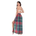 thumbnail image 3 of FORMRS Womens Beach Sarong Semi-Sheer Bikini Wrap Skirt Swimsuit Cover-ups, Red Green Pattern, 3 of 7