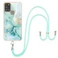 thumbnail image 2 of Allytech Case for Samsung Galaxy A21s, Galaxy A21S Case Cover, Luxury Marble Serious Rubber Shock-absorbing Drop Protection With Shoulder Strap Lanyard Case Cover for Samsung Galaxy A21s, Green, 2 of 4