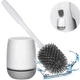thumbnail image 1 of Juego de cepillo y soporte para inodoro de silicona Inodoro de baño montado en la pared Levamdar  2035083-2, 1 of 5