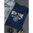 thumbnail image 3 of New York Retro College T-Shirt Women -Image by Shutterstock, Female 4X-Large, 3 of 4