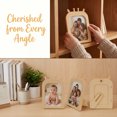 thumbnail image 5 of Unique Bargains Minimalist Clear Acrylic Floating Photo Frame Beige Giraffe 5" x 7", 5 of 5