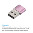 thumbnail image 5 of USB C Female to USB Male Adapter, Type C to USB Converter Adapter Rose Golden for Phone, Tablet, Computer, Pack of 3, 5 of 7