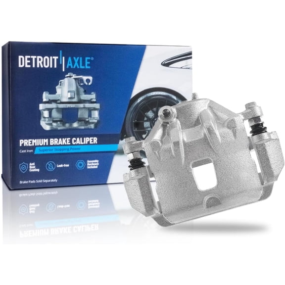 Detroit Axle - Front Left Brake Caliper for 2006-2010 Kia Optima Hyundai Sonata 2007-2010 Elantra, Driver Side Disc Brake Caliper with Bracket 2008 2009 Replacement
