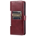 thumbnail image 3 of SaniMore for iPhone 13 PU Leather Case, Wallet Design with Card Slots Cash Pocket [Wrist Strap] Flip kickstand Full Body Protection Magnetic Closure Business TPU Shell for iPhone 13, Winered, 3 of 11
