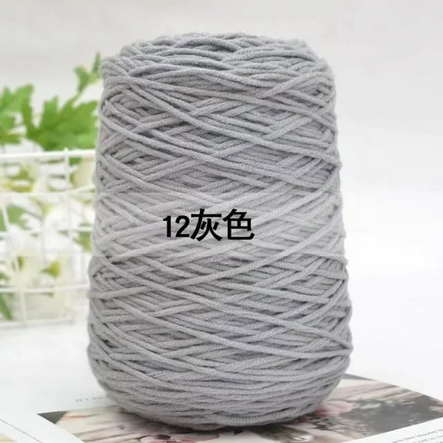 Milk Cotton Yarn 8 Strands Tufting Art Embroidery Rug Crochet Hook Thread Knitting Material DIY Poke Embroidery Tufting TJ7786