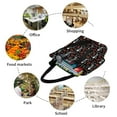 thumbnail image 6 of Vsdgher Skeleton with Roses print Reusable Shopping Grocery Bags for Women Shopping with Pouch Foldable Pouch Lightweight Polyester Fabric, 6 of 6
