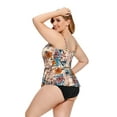 thumbnail image 4 of Goodwill Women Plus Size Tankini Swimsuits with Shorts Flounce Two Piece Bathing Suit Floral Printed Swimwear, 4 of 7