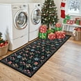 thumbnail image 5 of Lahome 2'x6' Moroccan Kitchen Rug 2x6ft Washable Hallway Runner Rug ,Non Slip Boho Runner Rug,Moroccan Area Rugs,Non-Shedding Stain Resistant Kitchen Mat for Entry Bedroom Hallway Black, 5 of 10