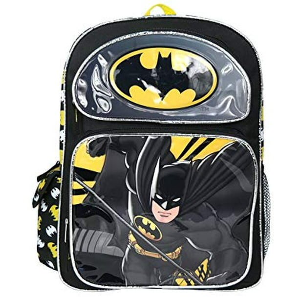 Backpack DC Comics Batman Black 16" School Bag 1681972 Walmart