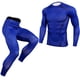 thumbnail image 2 of Qarigey Ropa interior térmica masculina Traje de compresión Calzoncillos largos Invierno Deportes al aire libre Función Ropa de entrenamiento Fitness conjuntos de ropa Azul SG Qarigey AP013677-04, 2 of 6