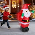 thumbnail image 4 of Firstness 4ft RC Christmas Blow Ups Santa Claus, LED Lights & Sounds, Christmas Inflatables for Yard & Home Decor, 4 of 11