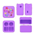 thumbnail image 2 of Funda de silicona con correa de mano cubierta a prueba de golpes para Yoto Mini Player color morado, 2 of 3
