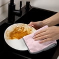 thumbnail image 5 of Thickened Absorbent Dish Cloth - Oil Removing, Durable Scouring Cloth, Easy Cleaning, For Kitchen Table Wiping, 5 of 9