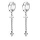 thumbnail image 5 of 2pcs Pendientes de cruz colgantes Hombre Mujer Pendientes no Hugo Pendientes largos cruzados, 5 of 8