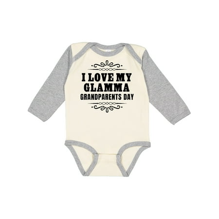 

Inktastic Grandparents Day I Love My Glamma Gift Baby Boy or Baby Girl Long Sleeve Bodysuit
