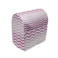 thumbnail image 1 of Pale Pink Stand Mixer Cover, Chevron Zigzag Pattern Twisted Parallel Lines in Vibrant Tones Graphic, Kitchen Appliance Organizer Bag Cover with Pockets, 5 Quarts, Magenta White, by Ambesonne, 1 of 4