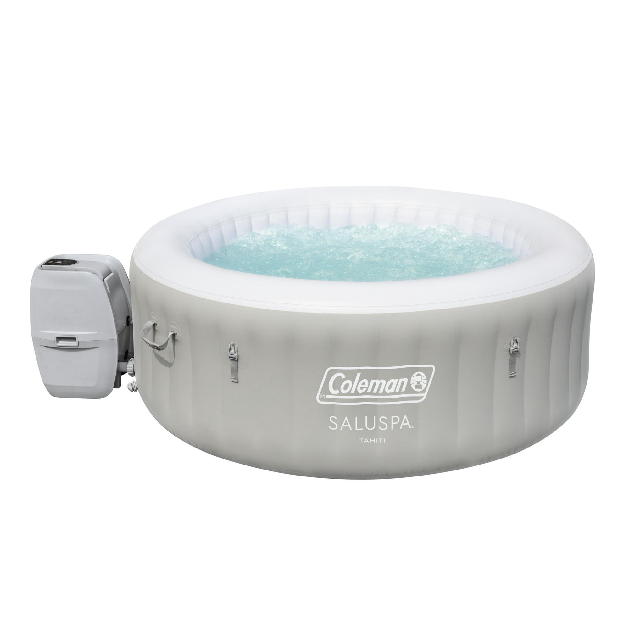 Coleman Tahiti AirJet Inflatable Hot Tub Spa with LED Lights 2-4 person