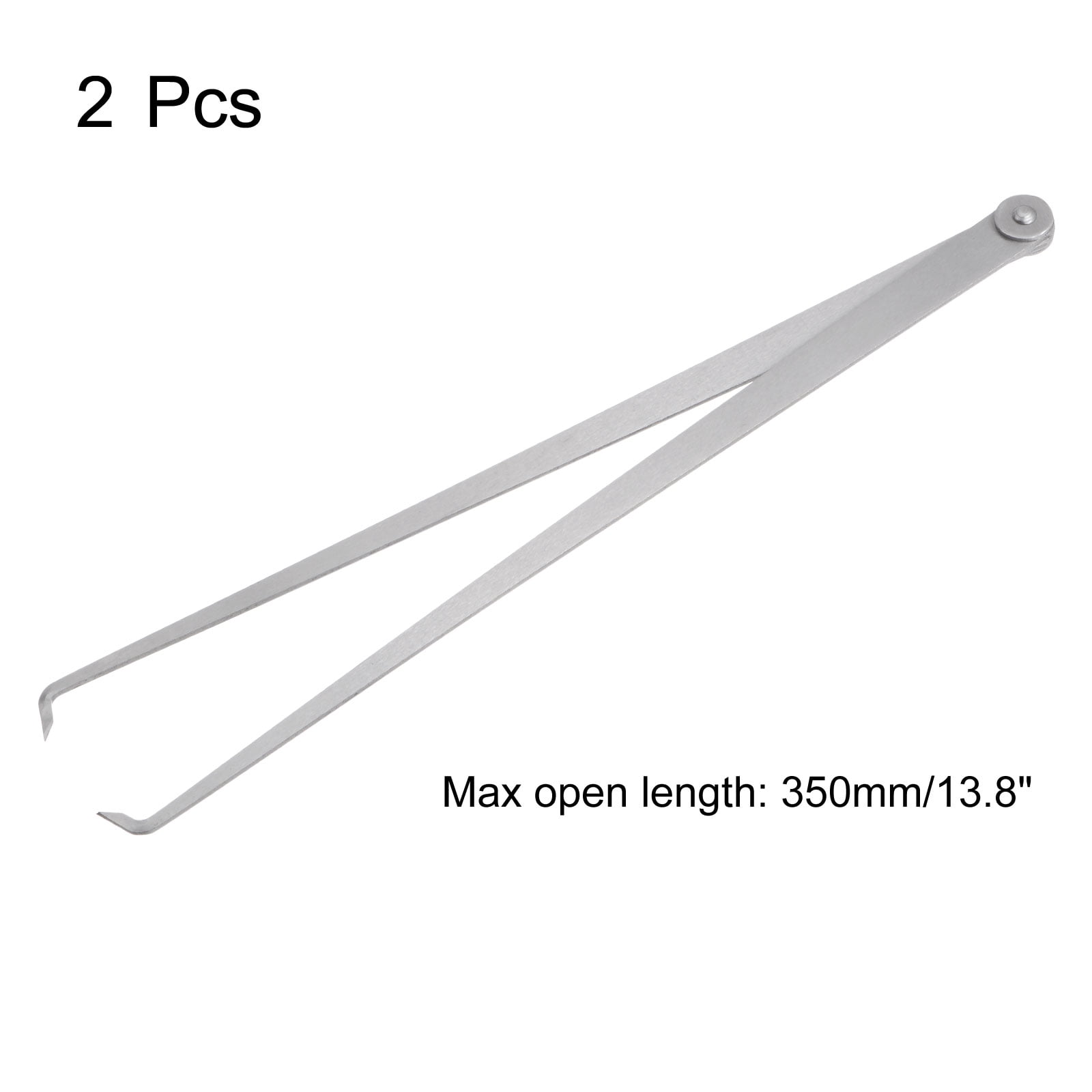 Uxcell 2pcs Firm Joint Inside Caliper 350mm 14 Inch Tool Steel Measurement Tool