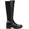 thumbnail image 2 of Giani Bernini Womens Barnibee Leather Riding Knee-High Boots, 2 of 3