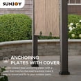 thumbnail image 5 of Sunjoy 10x12x8.1  arched roof Heat transfer Post Metal Pergola with Canopy, 5 of 11