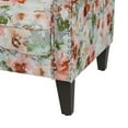 thumbnail image 6 of Homesvale Jean Rolled Arm Living Room Chair with Nailheads, Pastel Orange and Green Floral Polyester, 6 of 8