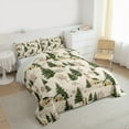 thumbnail image 3 of Feelyou Cartoon Xmas Tree Bedding Comforter Set for Kid, Merry Christmas Twin Comforter Sets, Vintage Rustic Cabin Reversible Bedding Set, Luxury Bedroom Decor, 2pcs, 3 of 8