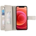 thumbnail image 3 of Funda cartera GANGXUN para iPhone 12 Pro Max , cuero PU con tarjetero, cremallera, correa de mano, soporte y protección 604°, 3 of 6
