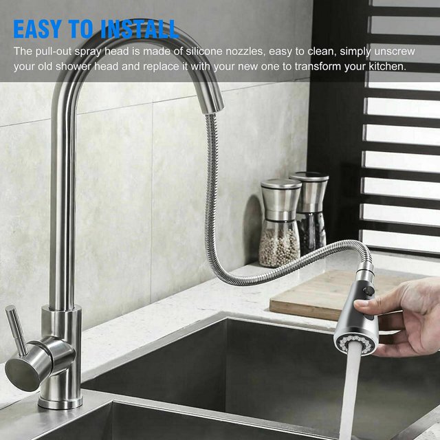 Pull Down Out Kitchen Spray Head Part Replacement Water Faucet Sprayer Nozzle_Perfect Gift