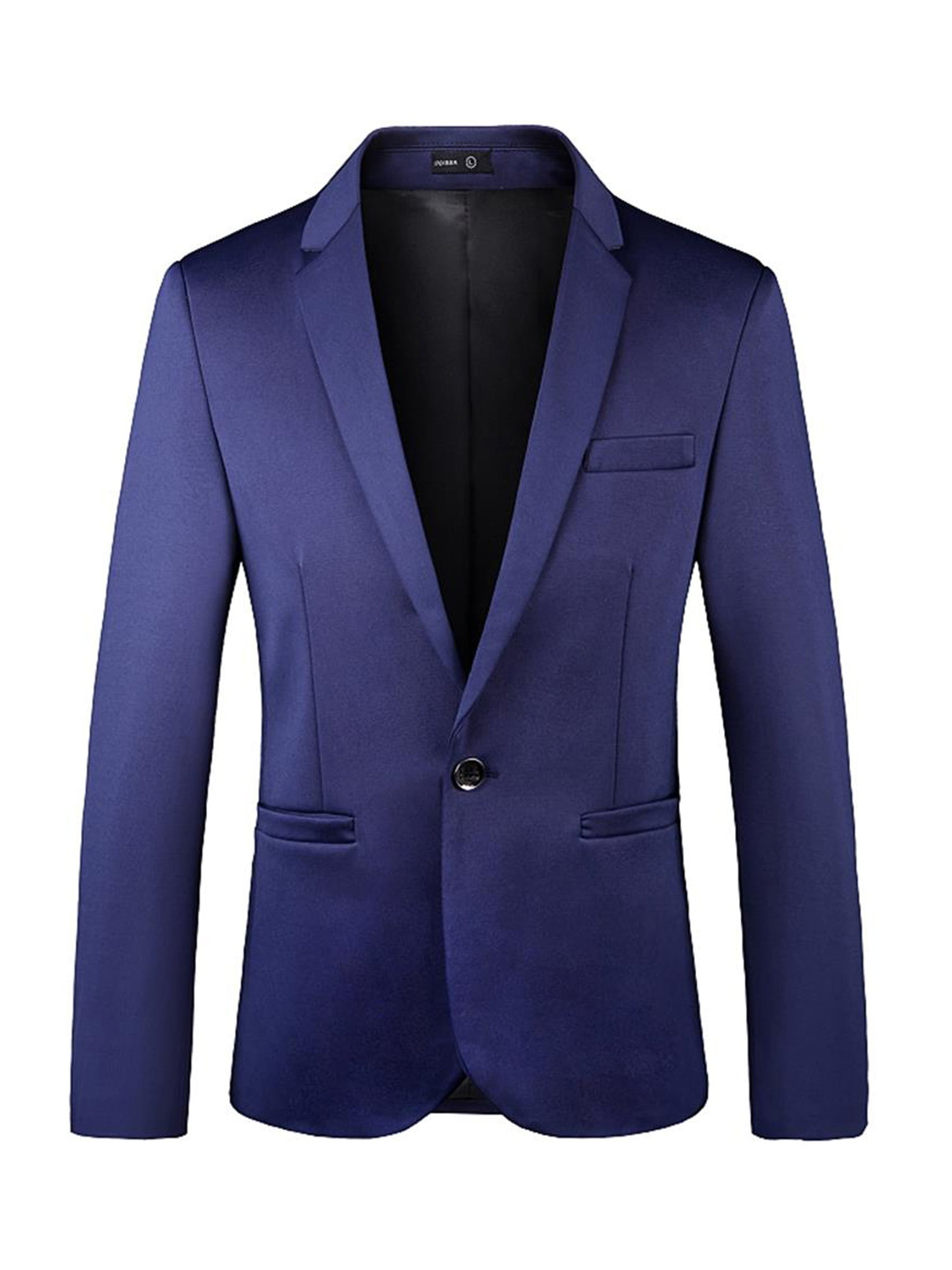 Men Office Work Slim Fit Long Sleeve Formal Suit Coat Jacket Blazer Solid Tuxedo