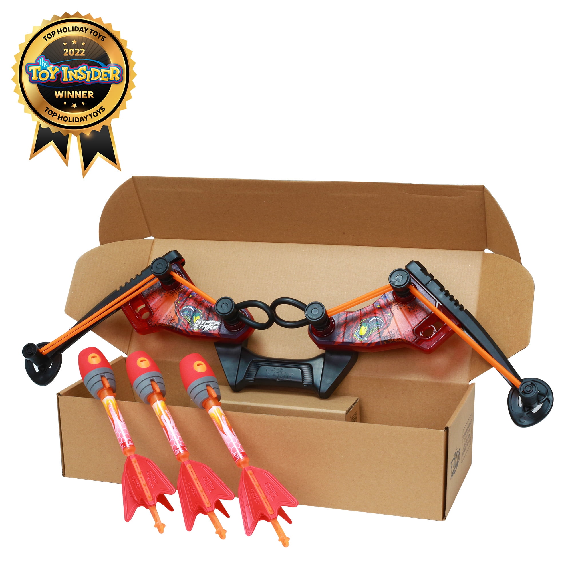 HyperStrike FireTek Bow Archer Pack, Light Up Bow and Light Up Zonic Whistle Arrows