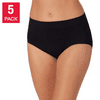 NEW!!! Carole Hochman ladies' seamless brief, 5-pack (Misty Rose & XL)