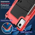 thumbnail image 4 of FIEWESEY for for Lenovo Tab M11 Case 11-inch 2024 Case, Lenovo Xiaoxin Pad 2024 11inch TB-331FC Shockproof Case with Shoulder Strap for Lenovo M11 Tablet (TB330FU / TB330XU) Tablet, Red/Black, 4 of 7