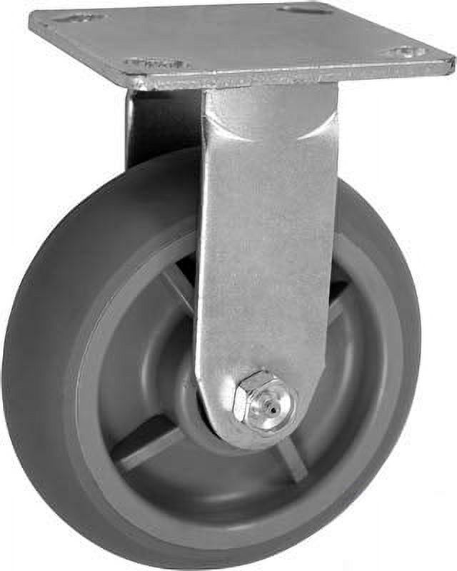 CasterHQ 8 X 2 Inch Steel Wheel Caster Set – 2 Swivel With Brakes & 2 Rigid – Heavy Duty Made In USA
