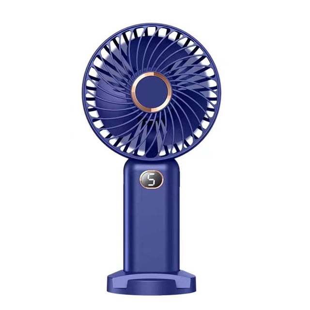 ICQOVD Desktop Fan Handheld Fan Rechargeable Silent Strong Airflow Portable Fan for Summer Outdoor Work Use