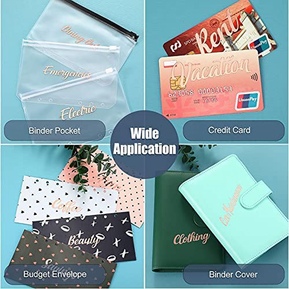 49 Pieces A6 Budget Binder Cash Labels Envelope Label Budget