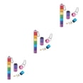 thumbnail image 3 of Wweixi Alloy Pill Organizer Travel Container Lightweight And Dustproof Small Occupation Fish Oil Pill Case Rainbow 3Set, 3 of 6