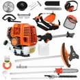 thumbnail image 2 of 52CC 2-Stroke Gas Weed Eater, 5 in 1 Gas String Trimmer Upgraded, High Power Weed Wacker Gas Powered, Outdoor Brush Cutter Hedge Trimmer, Multi Functional Trimming Tools for Lawn, Yard, Garden, 2 of 11