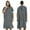 Dark Gray, variant on Men& Women's Hooded Terry Poncho Robe, Short Sleeve Quick Dry RobeSwim Beach Changing Cover Up with Pocket Yellow Free Size